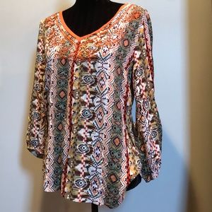 Woman’s Bohemian Boho Chic Shirt Colorful Miama